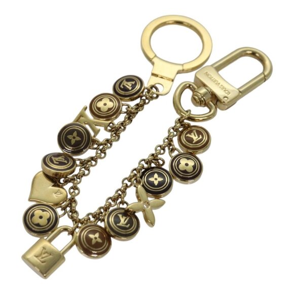 LOUIS VUITTON Monogram Porte Cles Chainne Pastilles Charm M66172 LV Auth ac3239 - Picture 1 of 12